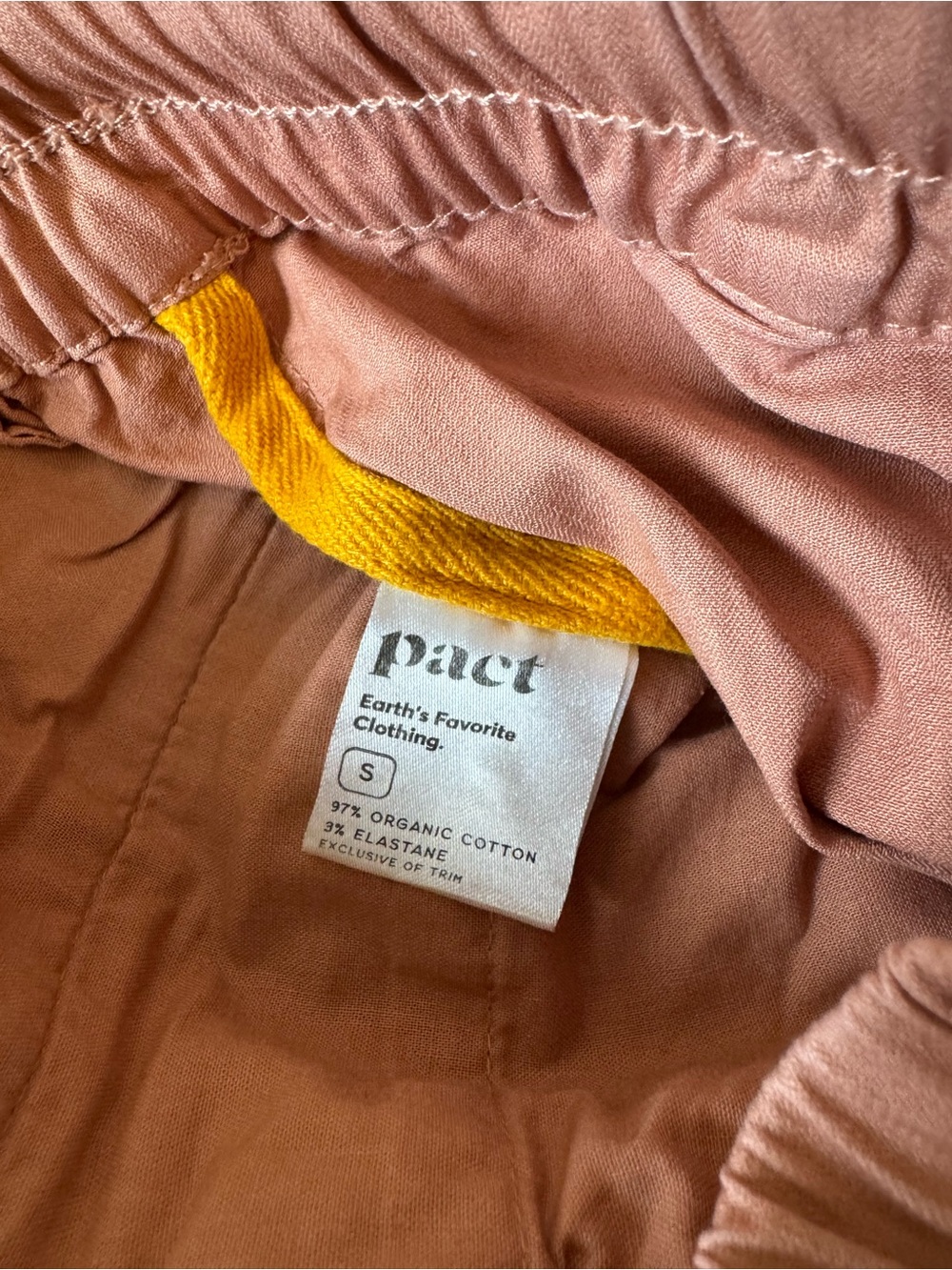 Pact Women’s Peach Organic Cotton Casual Pants - Picture 8 of 11